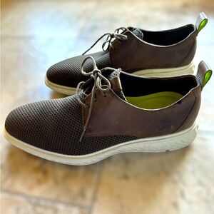 Men’s Ecco ST.1 Brown Mesh Hybrid Casual Tie Oxford. Size 12 US; 46 UK.